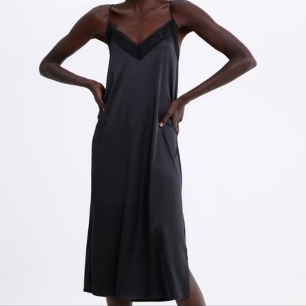 ZARA SATIN DRESS